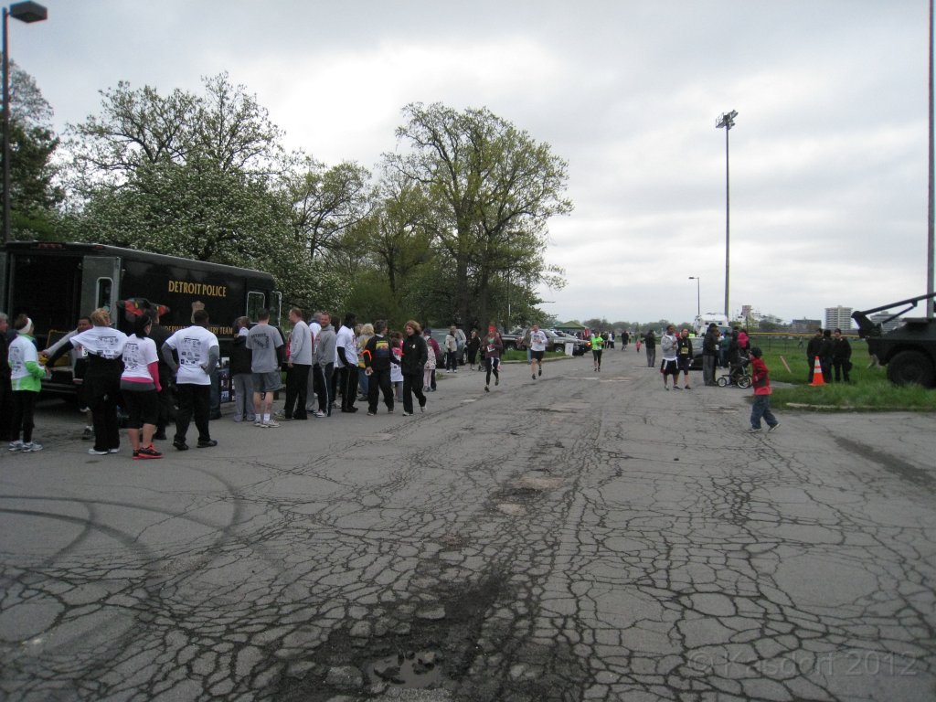 2012 Run With the Cops 265.JPG - The 3rd annual, and my first, Detroit City "Run With the Cops, Not From them!" race. I ran the 10K, and set a PR in the process. Another cold and windy day on Belle Isle!